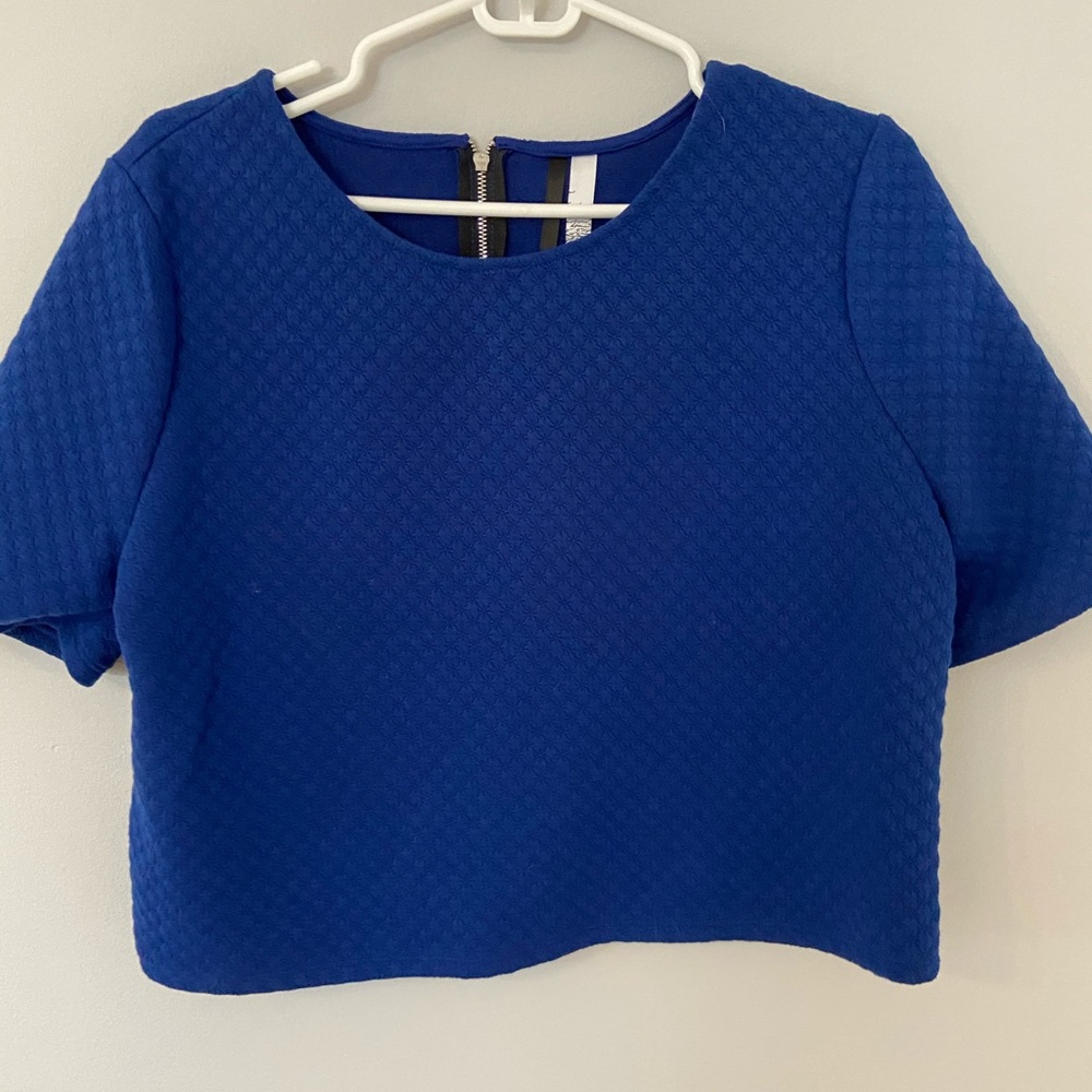 Kensie Quilted short sleeve top